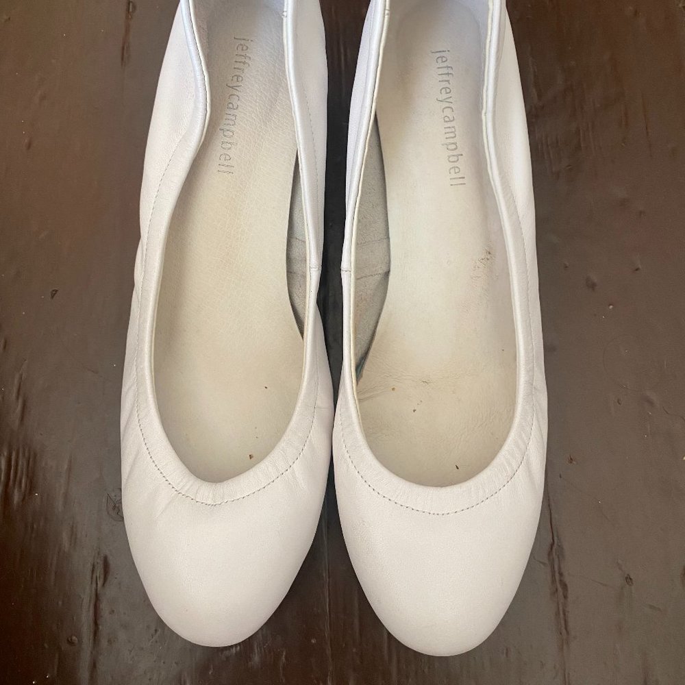 White Jeffrey Campbell Heels